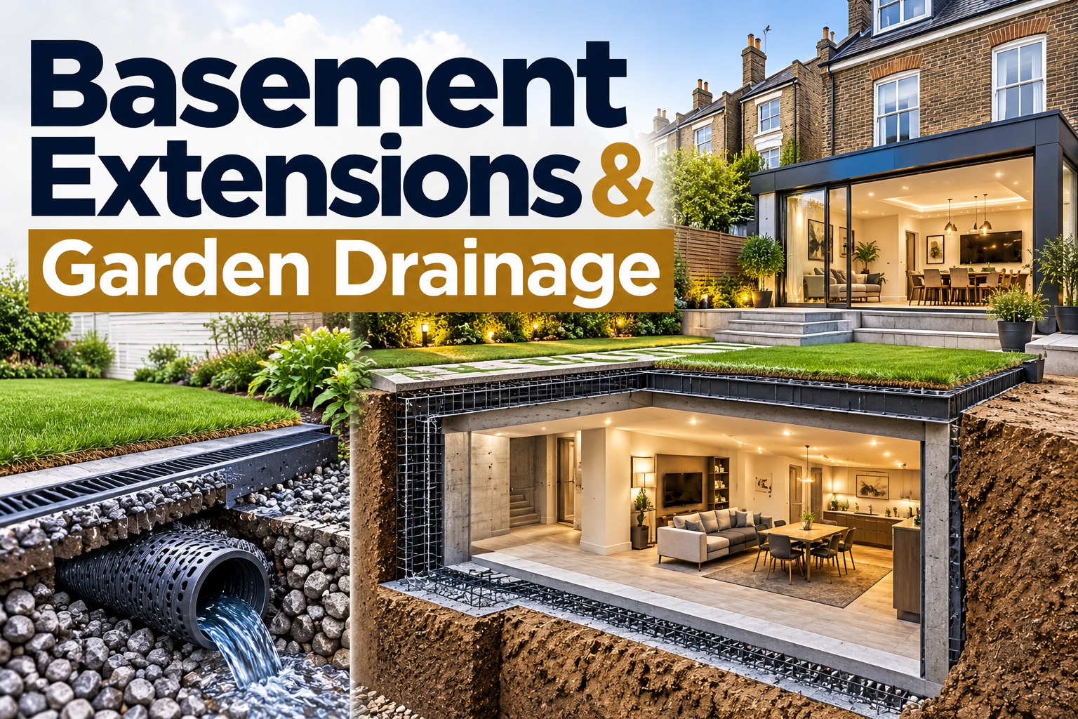 Basement Extensions & Garden Drainage